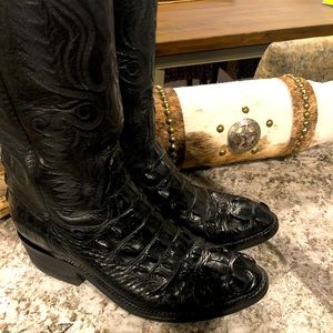 Custom Handmade Hornback Alligator Cowboy Boots
